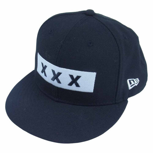 GOD SELECTION XXX ゴッドセレクション × NEW ERA ニューエラ ボックスロゴ キャップ ブラック系 58.7cm【美品】【中古】
