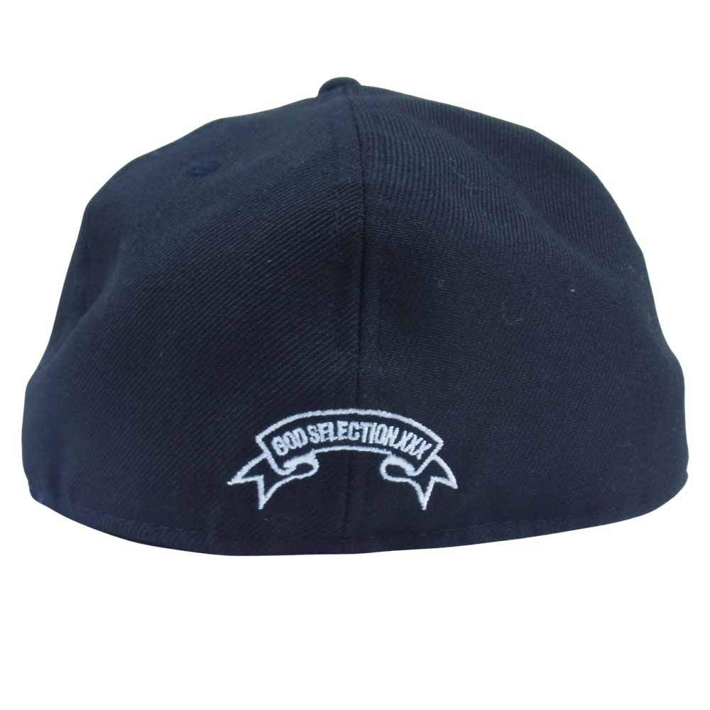 GOD SELECTION XXX ゴッドセレクション × NEW ERA ニューエラ ボックスロゴ キャップ ブラック系 58.7cm【美品】【中古】