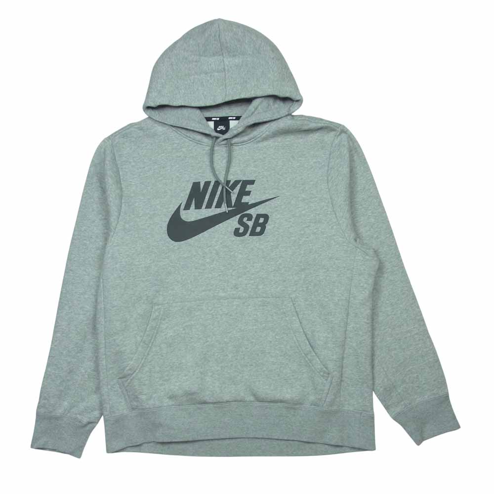 NIKE ナイキ SB AJ9734-063 Hooded Sweatshirt Hoodie ロゴ スウェット フーディ パーカー グレー系 XXL【中古】