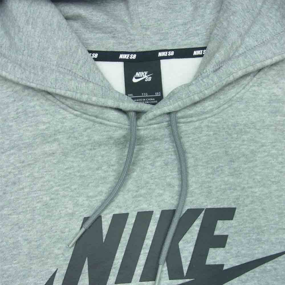 NIKE ナイキ SB AJ9734-063 Hooded Sweatshirt Hoodie ロゴ スウェット フーディ パーカー グレー系 XXL【中古】