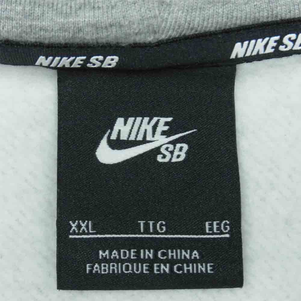 NIKE ナイキ SB AJ9734-063 Hooded Sweatshirt Hoodie ロゴ スウェット フーディ パーカー グレー系 XXL【中古】