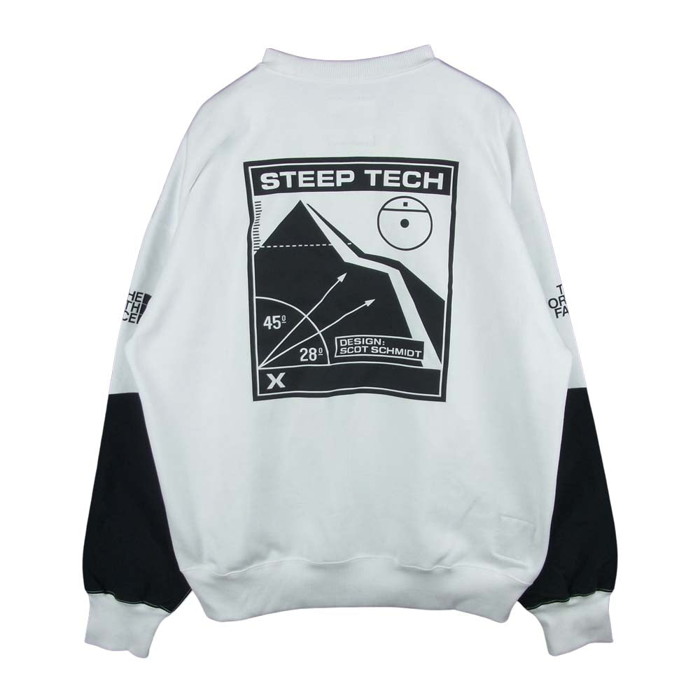 THE NORTH FACE ノースフェイス NT62002 STEEP TECH L/S SWEAT スティープテック スウェット トレーナー ホワイト系 XL【中古】