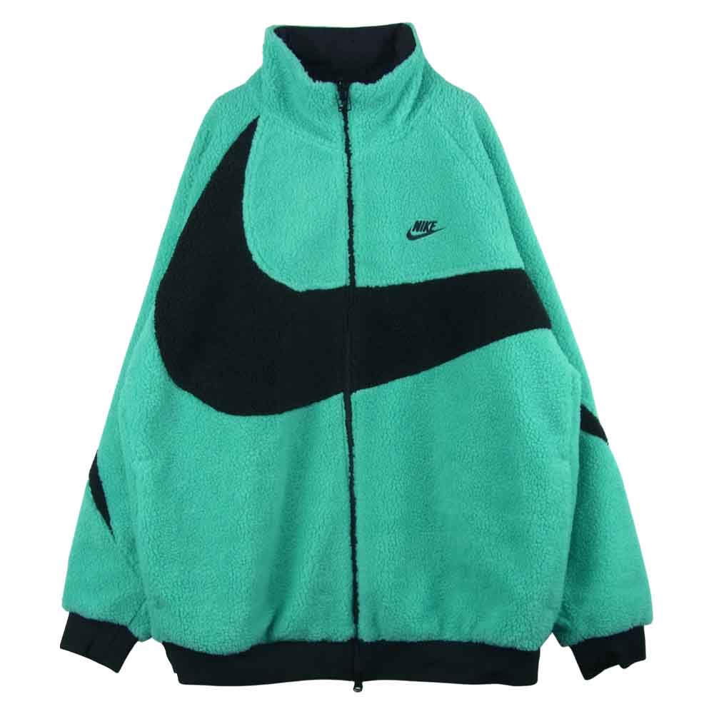 NIKE ナイキ BQ6546-301 BIG SWOOSH BOA JACKET ビッグ スウッシュ ボア フリース リバーシブル ジャケット ライトブルー系 XXL【中古】