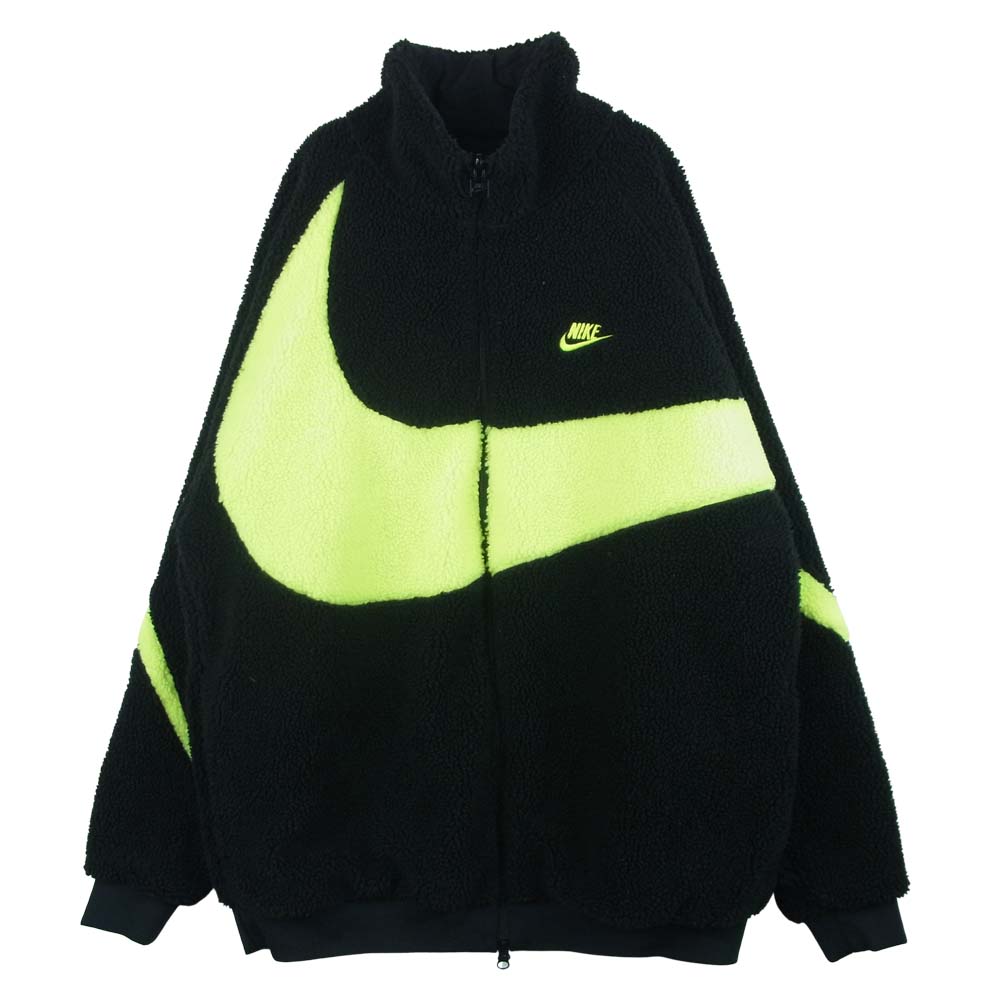 NIKE ナイキ BQ6546-017 BIG SWOOSH BOA JACKET ビッグ スウッシュ ボア フリース リバーシブル ジャケット ブラック系 XXL【中古】