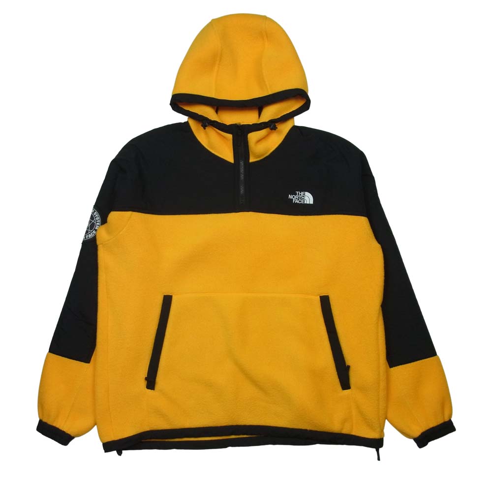 THE NORTH FACE ノースフェイス NA72031 Him Fleece Parka ヒムフリース パーカー ブラック系 イエロー系 XL【中古】