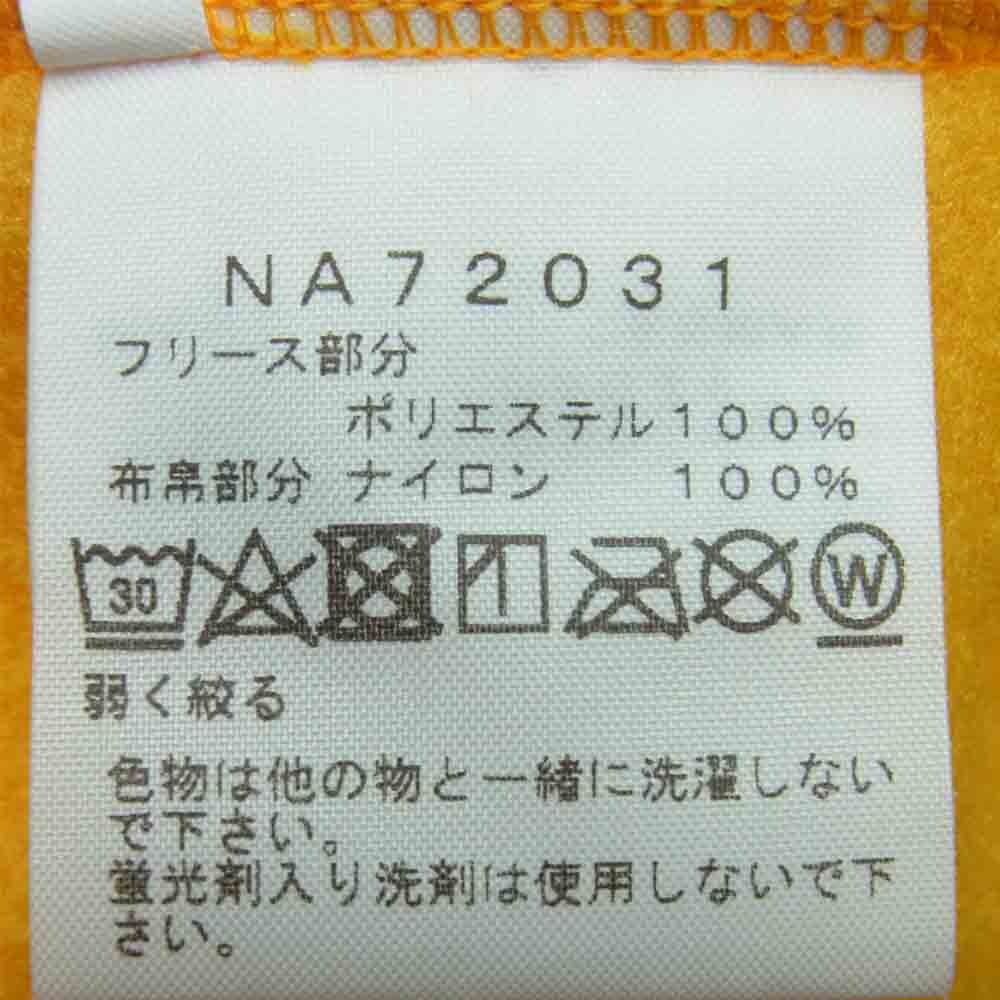 THE NORTH FACE ノースフェイス NA72031 Him Fleece Parka ヒムフリース パーカー ブラック系 イエロー系 XL【中古】