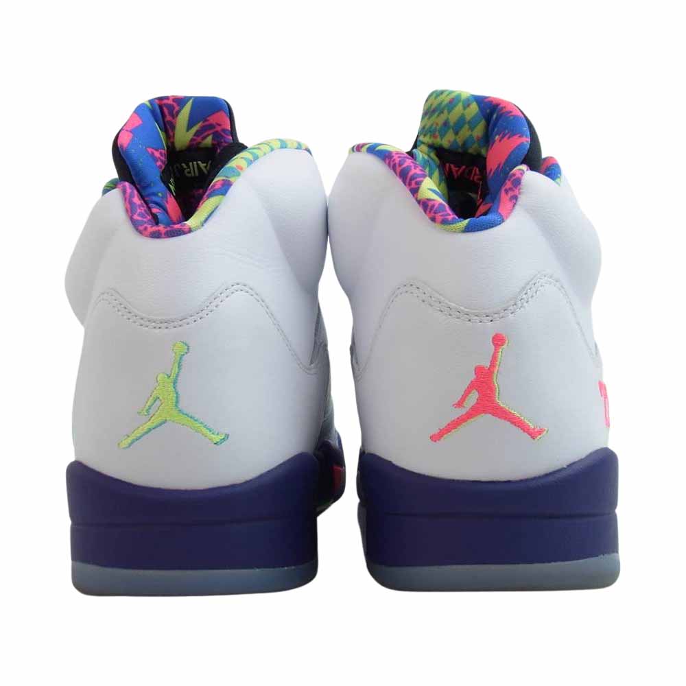NIKE ナイキ DB3335-100 AIR JORDAN 5 RETORO BEL-AIR エアジョーダン レトロ ベルエア ハイカット スニーカー ホワイト系 マルチカラー系 30cm【中古】