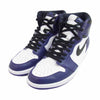 NIKE ナイキ 555088-500 AIR JORDAN 1 RETORO HIGH OG エアジョーダン レトロ ハイ OG コート パープル ハイカット スニーカー パープル系 30cm【中古】