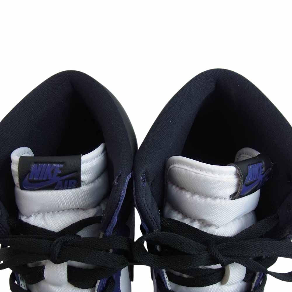 NIKE ナイキ 555088-500 AIR JORDAN 1 RETORO HIGH OG エアジョーダン レトロ ハイ OG コート パープル ハイカット スニーカー パープル系 30cm【中古】