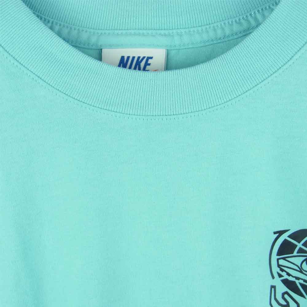 NIKE ナイキ AS M NSW SS TEE BLEACHED AQUA プリント 半袖 Tシャツ コットン ライトブルー系 XL【中古】