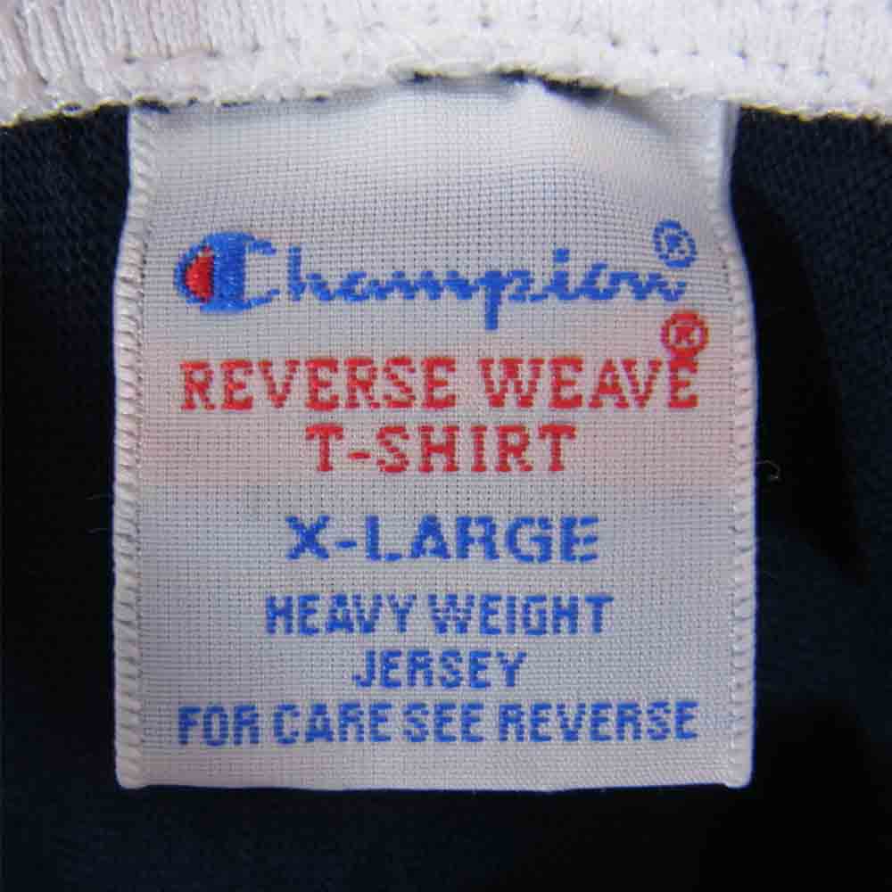 Champion チャンピオン C3-P408 ロングスリーブ フーデッド シャツ カットソー ネイビー系 XL【中古】