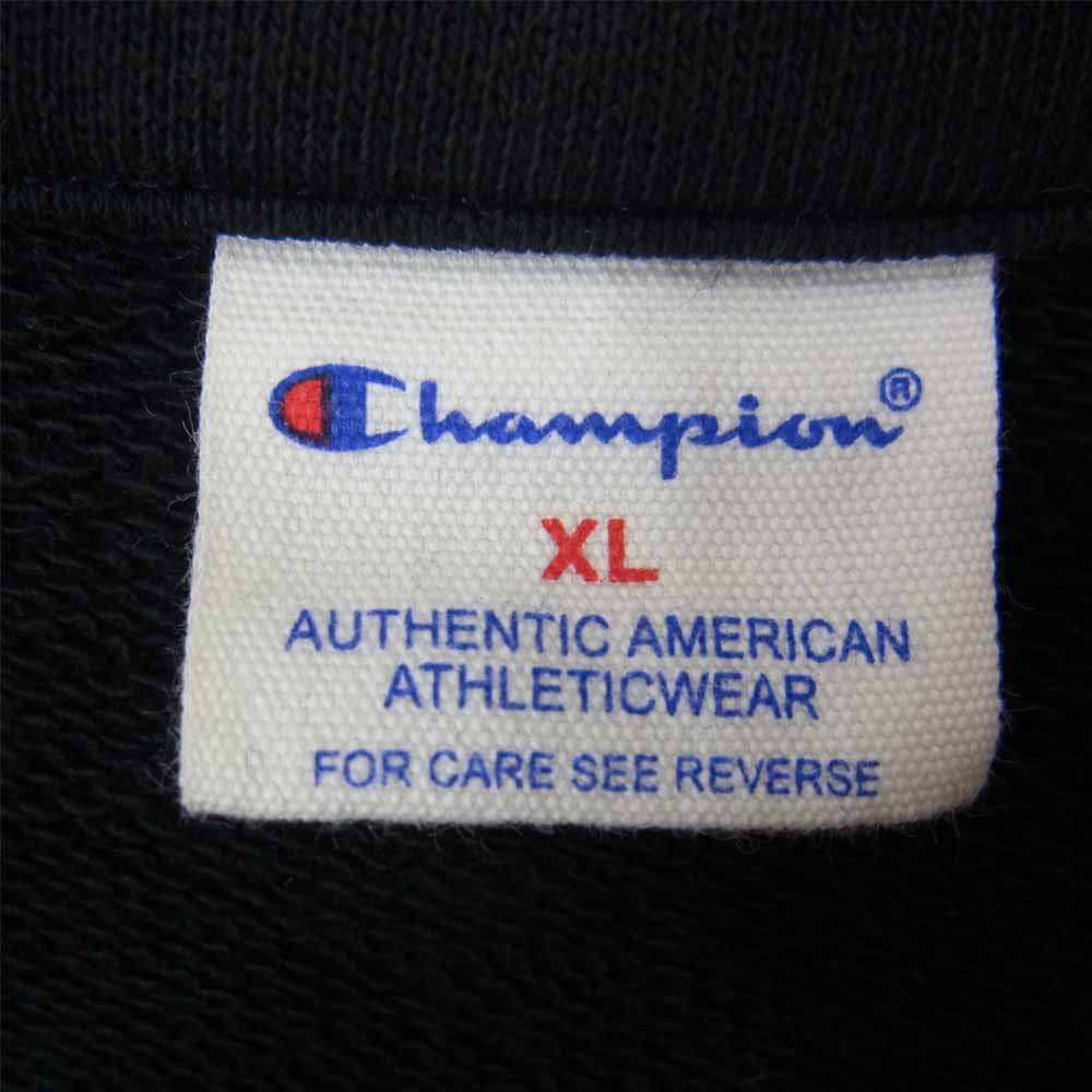 Champion チャンピオン C8-S008 スウェット ポロシャツ 襟付き ブラック系 XL【中古】
