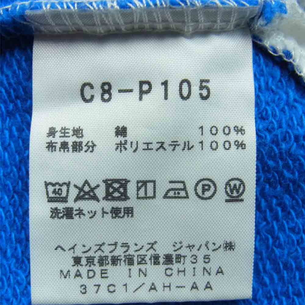 Champion チャンピオン C8-P105 プルオーバー ハーフジップ スウェット パーカー コットン 中国製 ブルー系 M【中古】