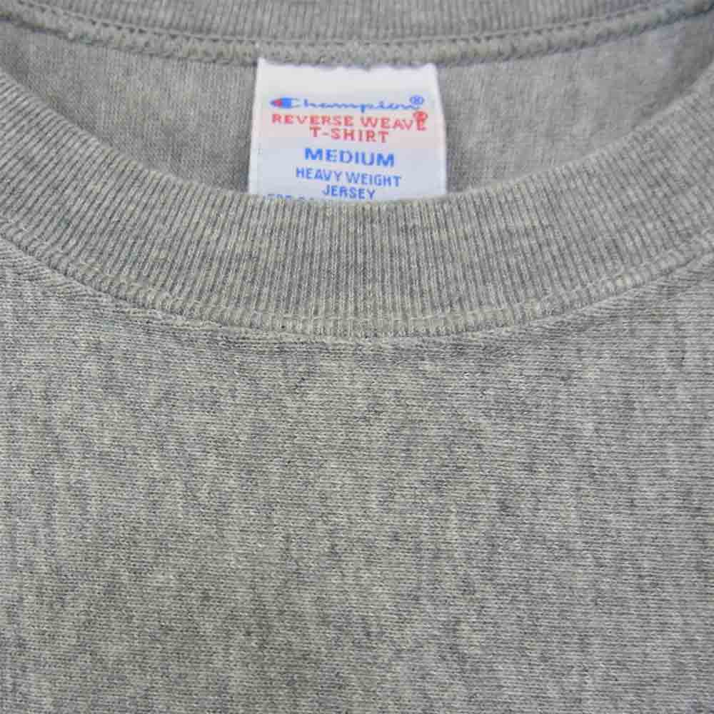 Champion チャンピオン C8-P329 リバースウィーブ プリント Tシャツ グレー系 M【中古】