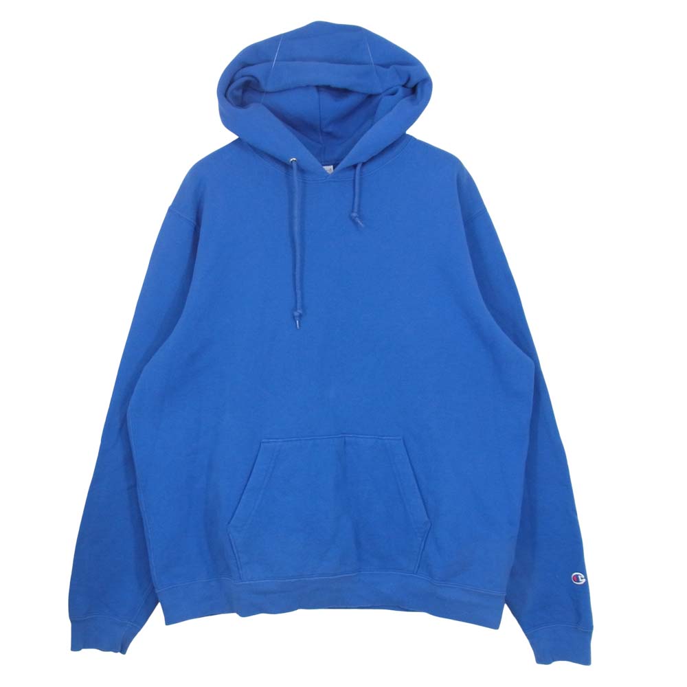 Champion チャンピオン C5-P101 USA製 9oz Terry Fleece フーデッド スウェット シャツ ブルー系 XL【中古】
