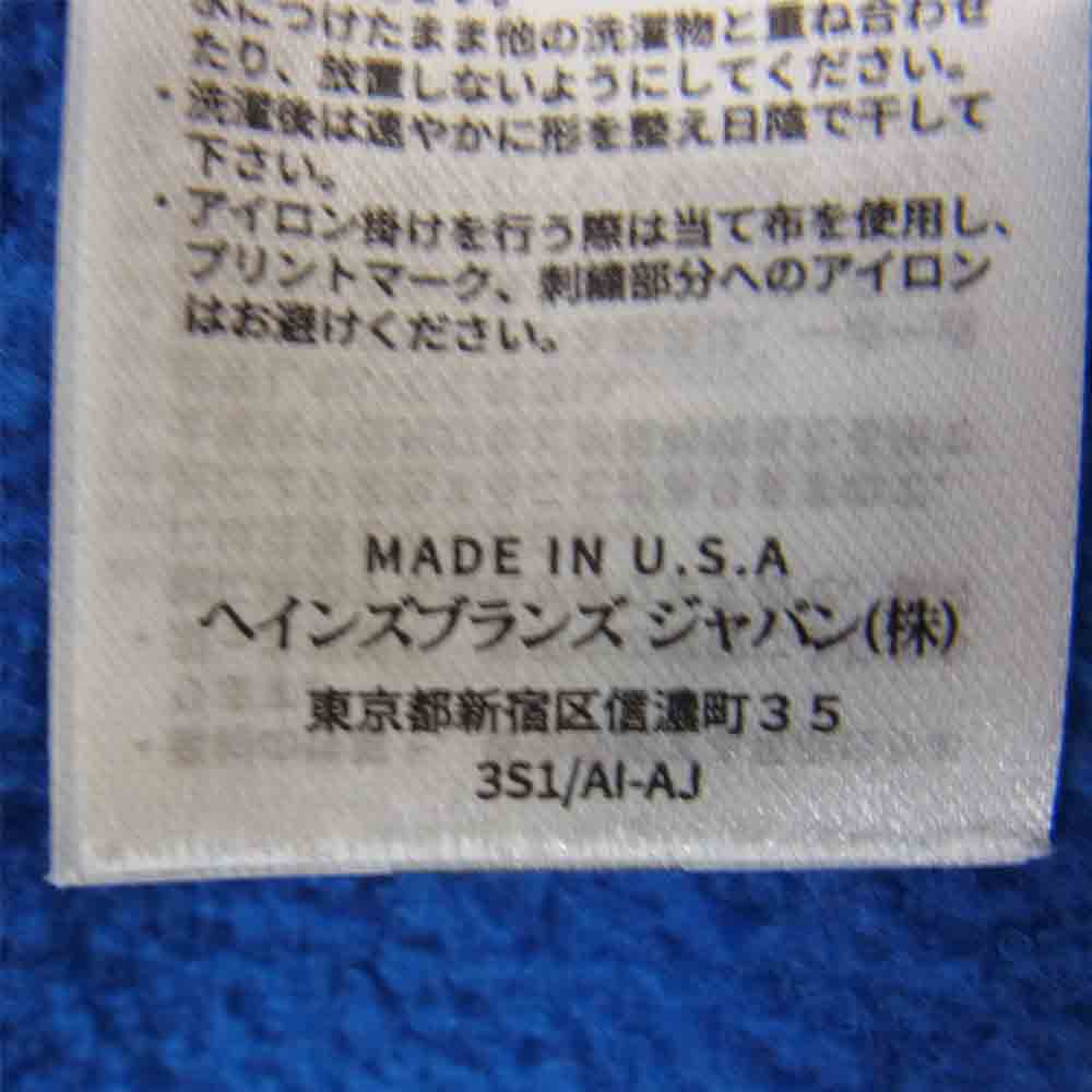 Champion チャンピオン C5-P101 USA製 9oz Terry Fleece フーデッド スウェット シャツ ブルー系 XL【中古】