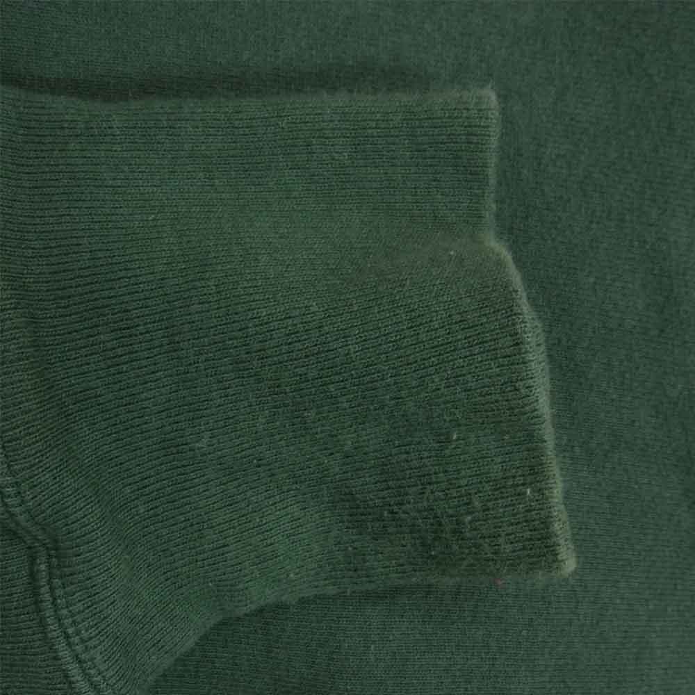 Champion チャンピオン CS-U101 USA製 単タグ復刻 12.5oz リバースウィーブ プルオーバー パーカー グリーン系 XL【中古】