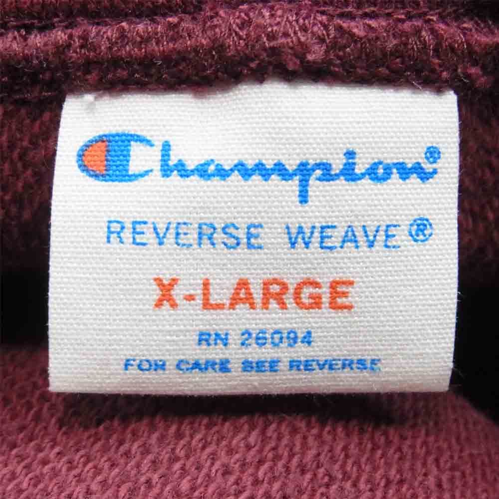 Champion チャンピオン C8-J201 リバースウィーブ クロップド スウェット パンツ 中国製 エンジ系 XL【中古】