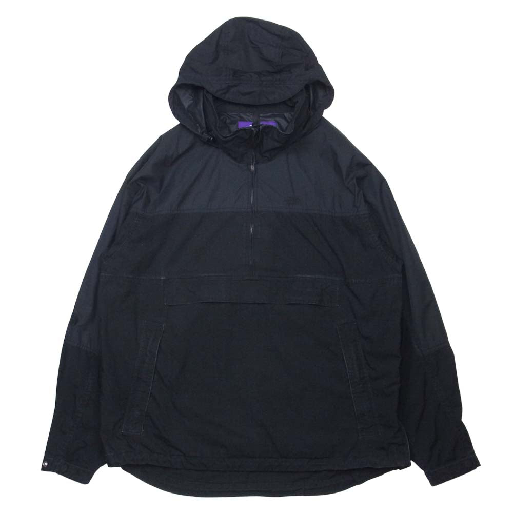 THE NORTH FACE ノースフェイス NP2008N PURPLE LABEL パープルレーベル Indigo Mountain Wind Pullover インディゴ マウンテン ウィンド プルオーバー ジャケット ブラック系 L【中古】