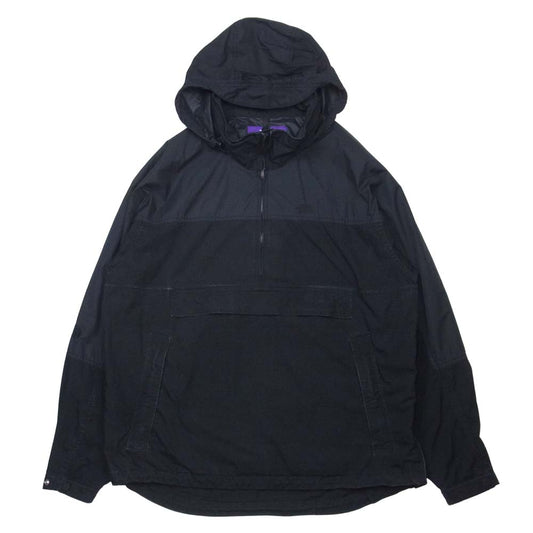 THE NORTH FACE ノースフェイス NP2008N PURPLE LABEL パープルレーベル Indigo Mountain Wind Pullover インディゴ マウンテン ウィンド プルオーバー ジャケット ブラック系 L【中古】