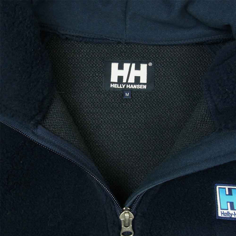 ヘリーハンセン HE51615 ファイバーパイル フーディ フリース ジャケット ネイビー系 M【美品】【中古】