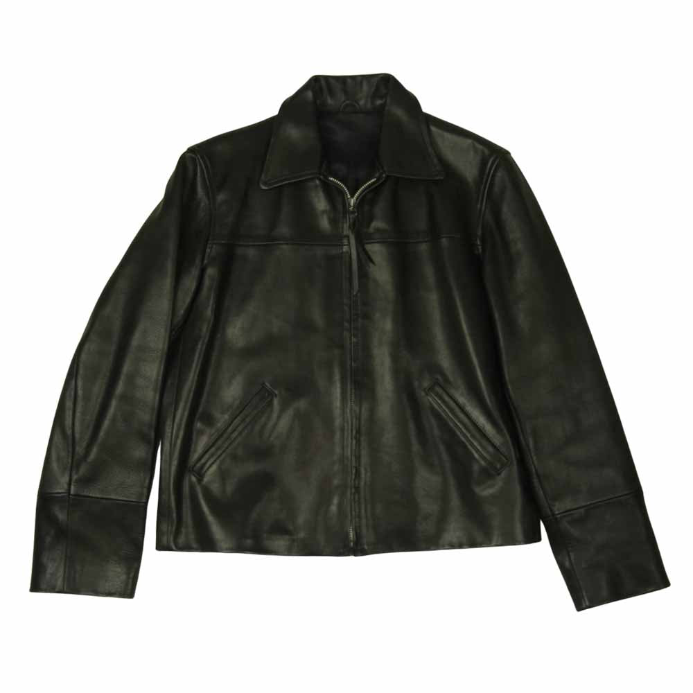 ヒピハパ カウレザー シングルライダース ブラック系 2【中古】