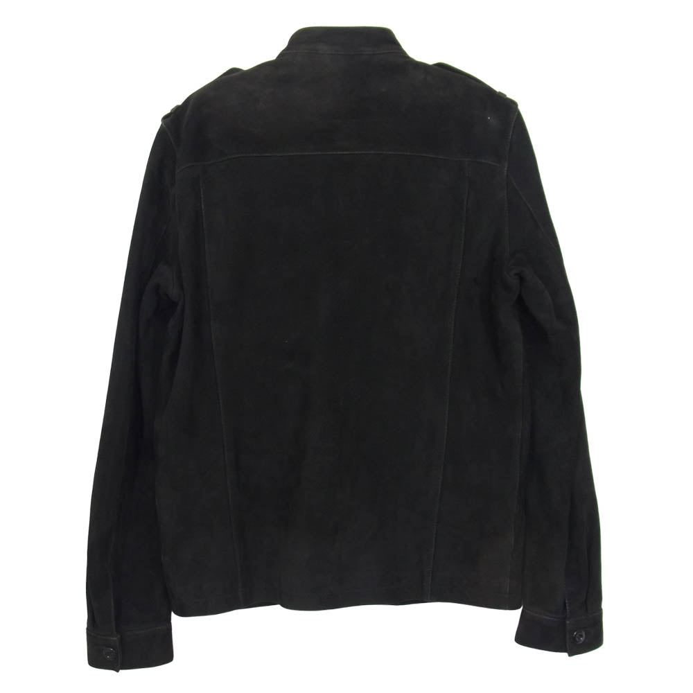 ATTACHMENT アタッチメント ゴートレザー スエード ミリタリー ジャケット ブラック系 2【中古】