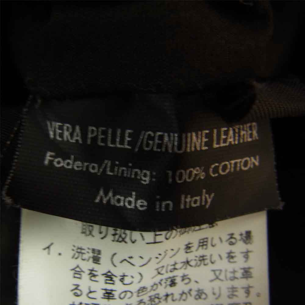 NEIL BARRETT ニールバレット 国内正規品 イタリア製 カウレザー 加工 ライダース ジャケット ブラウン系 XS【中古】