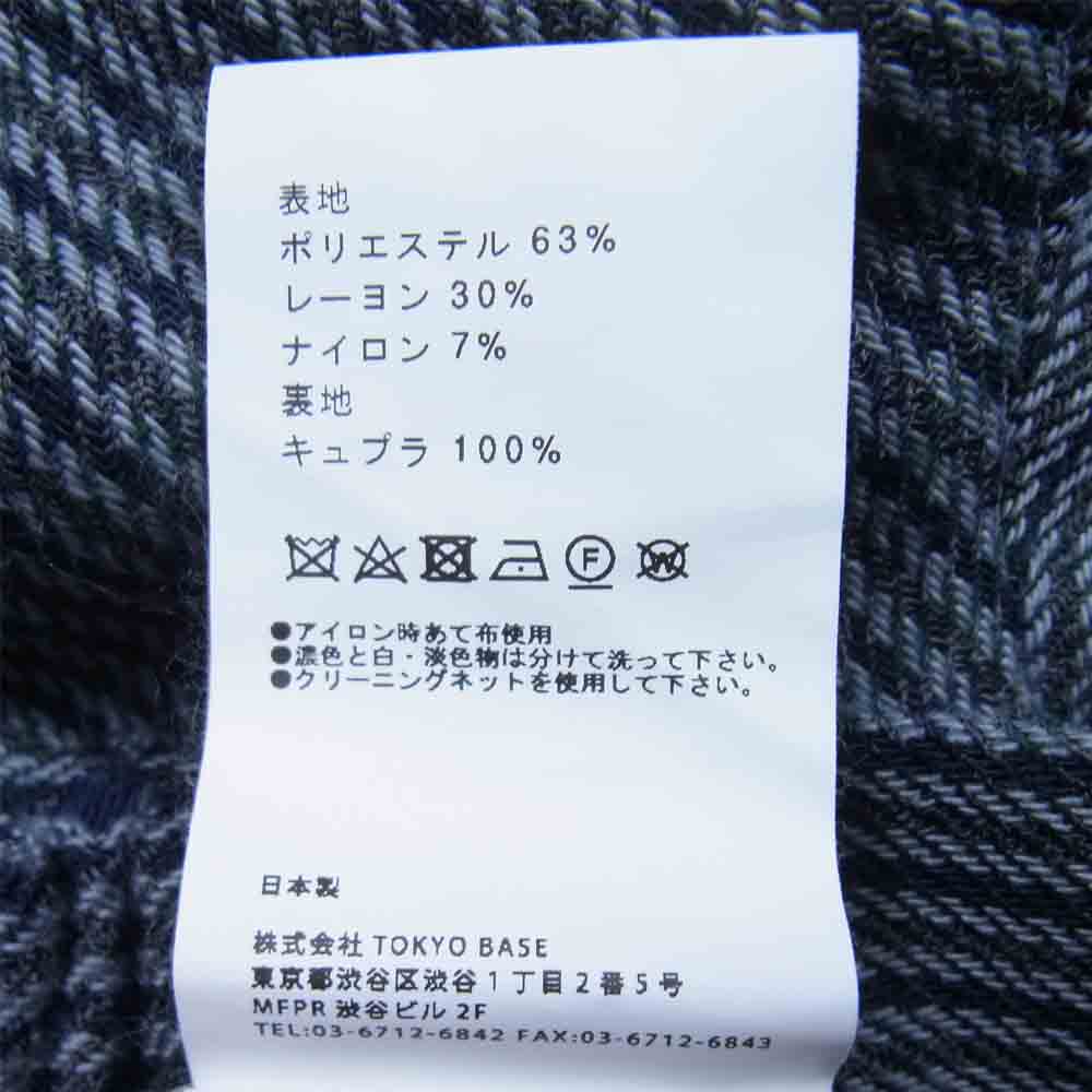 ユナイテッドトーキョー ワイド ストレート タック スラックス パンツ チャコール系 2【中古】