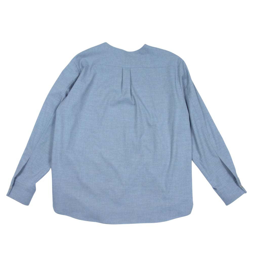 CULLNI 18SS 18-SS-012 ハーフ ジップ ノーカラー プルオーバー カットソー グレー系 2【中古】