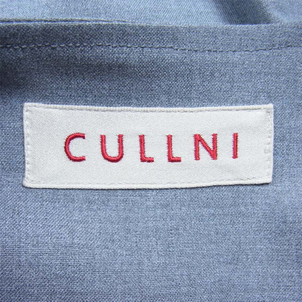 CULLNI 18SS 18-SS-012 ハーフ ジップ ノーカラー プルオーバー カットソー グレー系 2【中古】