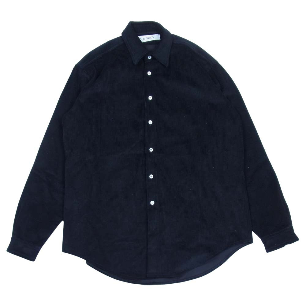 ロードスコフ コーデュロイ ビッグ シャツ ブラック系 M【中古】