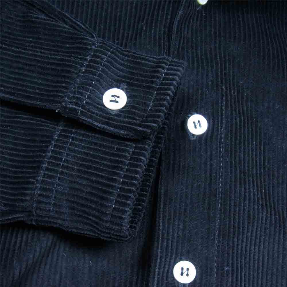 ロードスコフ コーデュロイ ビッグ シャツ ブラック系 M【中古】