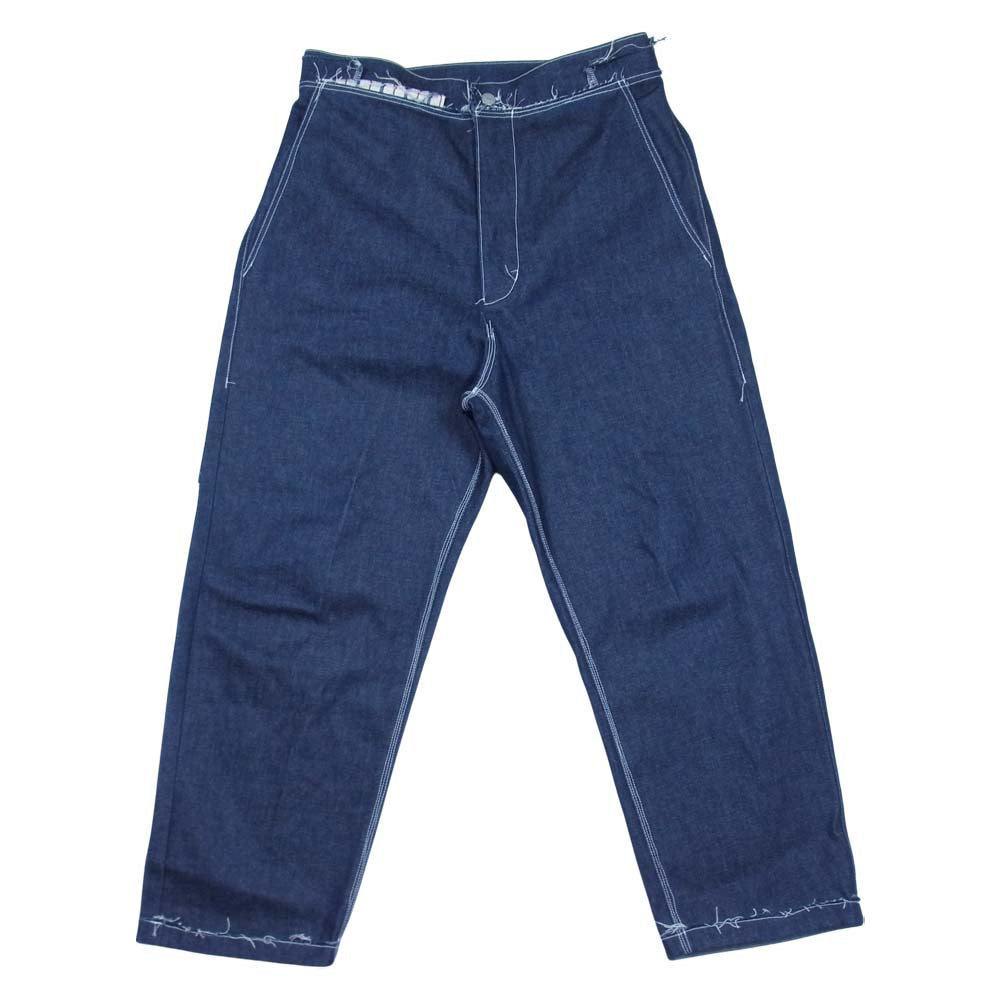 カミエルフォートヘンス Easy Cone Denim Pants ワイド テーパード デニム パンツ インディゴブルー系 M【美品】【中古】