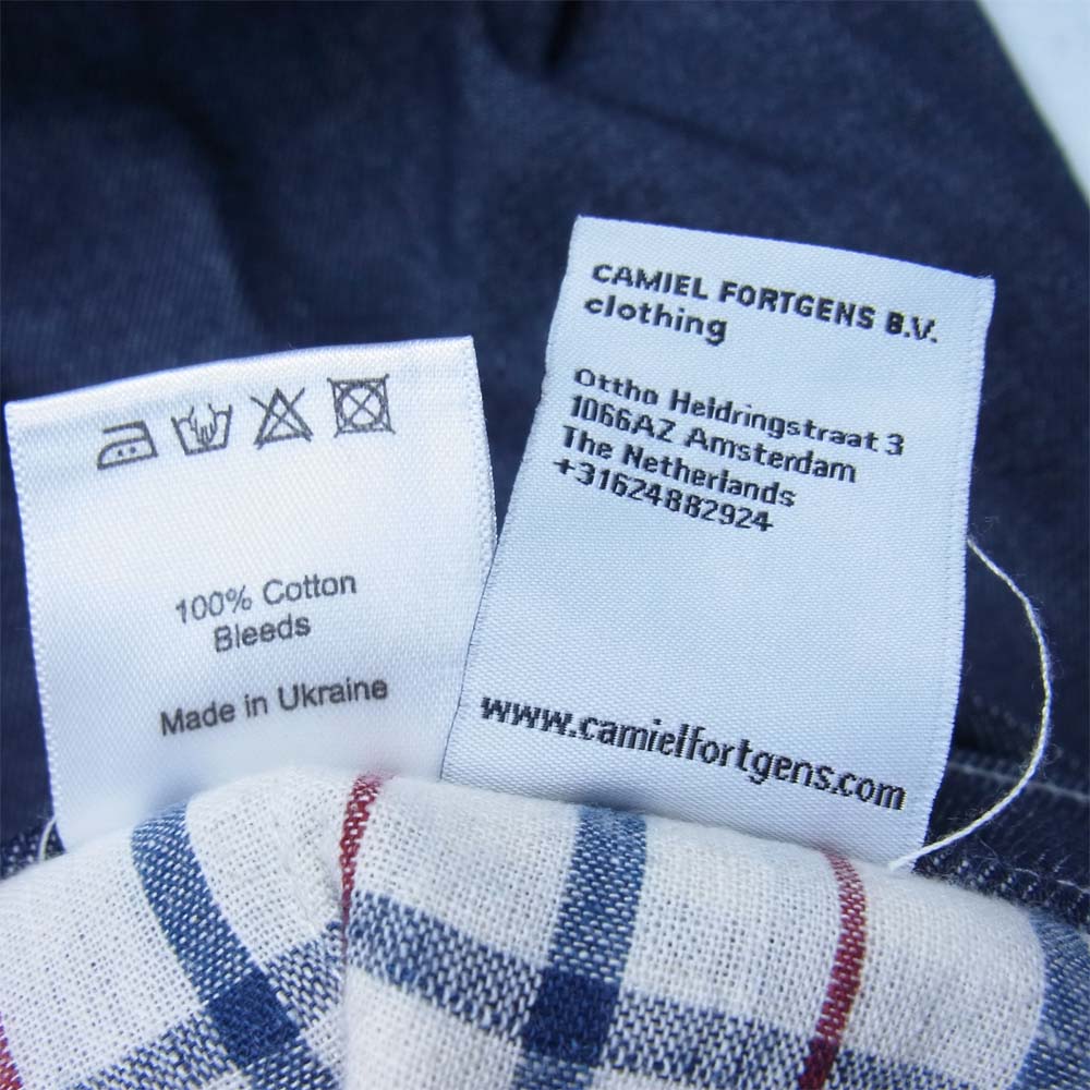 カミエルフォートヘンス Easy Cone Denim Pants ワイド テーパード デニム パンツ インディゴブルー系 M【美品】【中古】