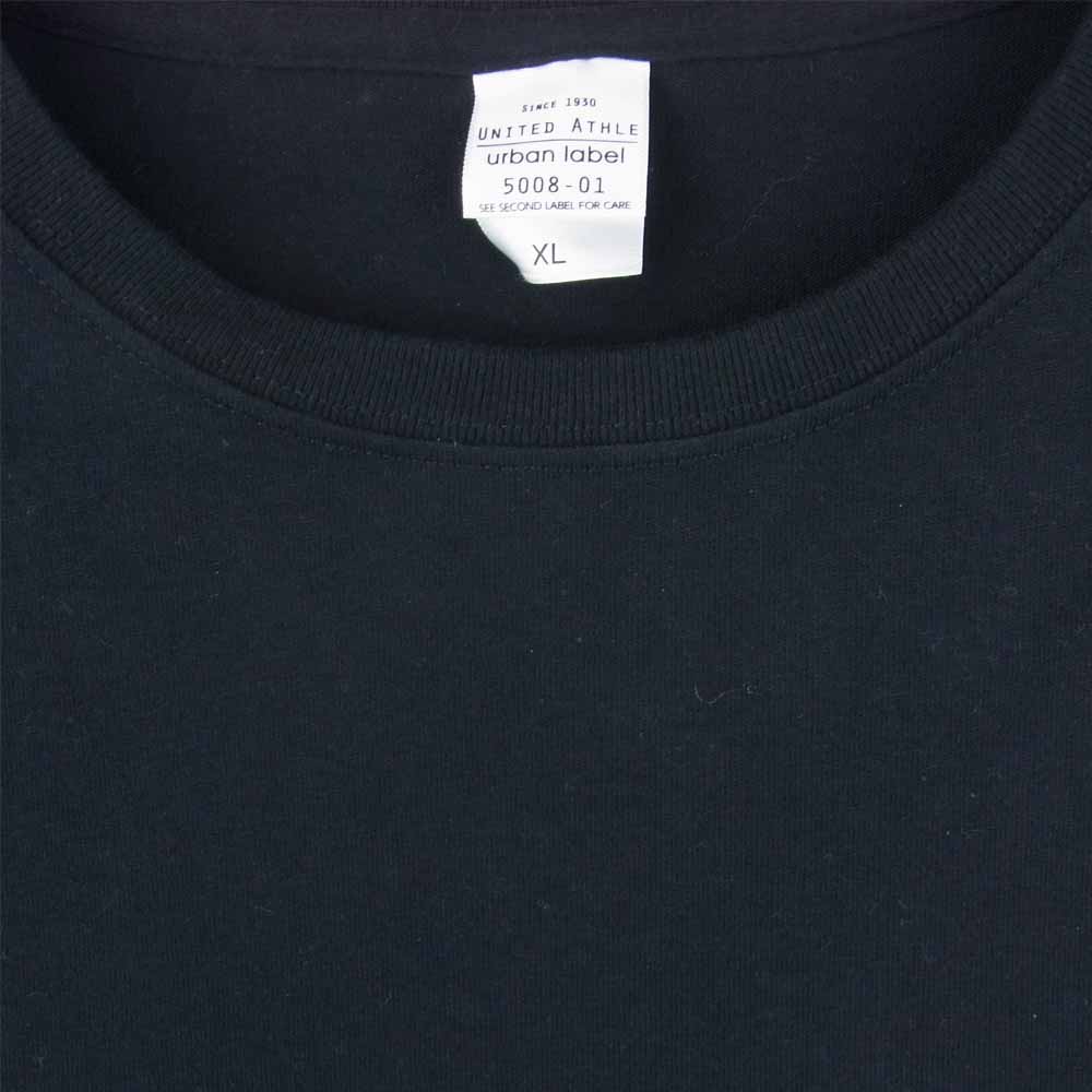 CALEE キャリー 5008-01 ポケット付き 半袖 Tシャツ コットン 中国製 ブラック系 XL【中古】