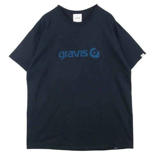 CALEE キャリー 221H1010899 GRAVIS Logo eagle t-shirt グラヴィス ロゴプリント 半袖 Tシャツ ブラック系 XL【中古】