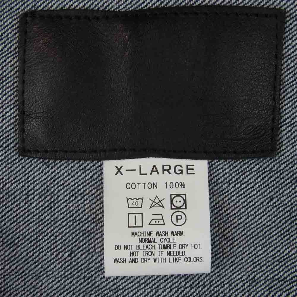 CALEE キャリー 21SS 1st TYPE NO COLLAR DENIM JACKET ノーカラー デニム ジャケット インディゴブルー系 XL【美品】【中古】