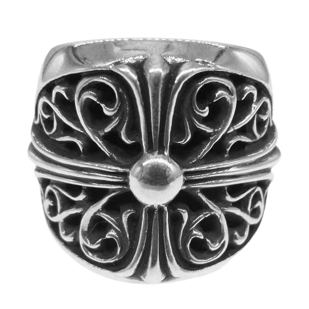 CHROME HEARTS クロムハーツ（原本無）  CLASSIC OVAL RING クラシック オーバル クロス リング【中古】