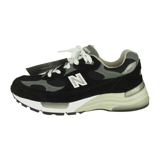 NEW BALANCE ニューバランス M992EB  USA製 ローカット スニーカー ブラック系 25.5㎝【新古品】【未使用】【中古】