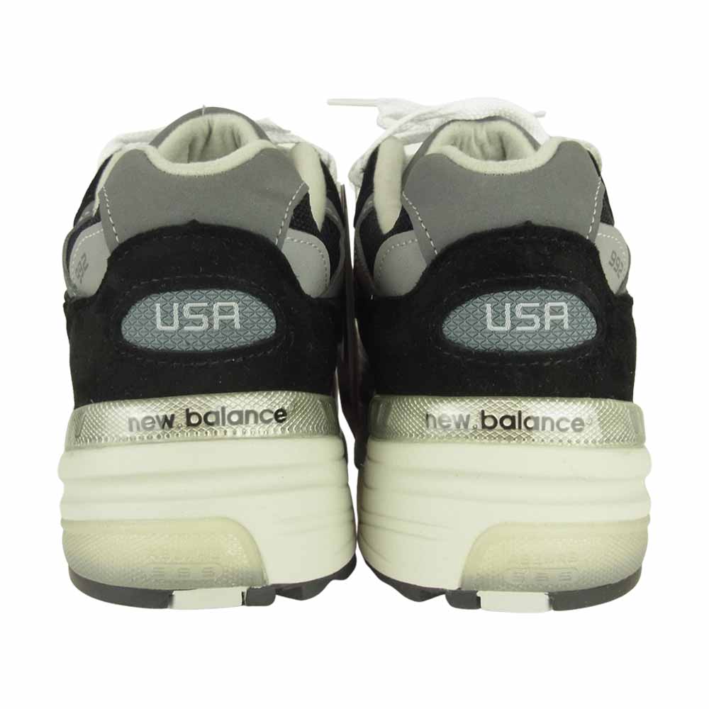 NEW BALANCE ニューバランス M992EB  USA製 ローカット スニーカー ブラック系 25.5㎝【新古品】【未使用】【中古】