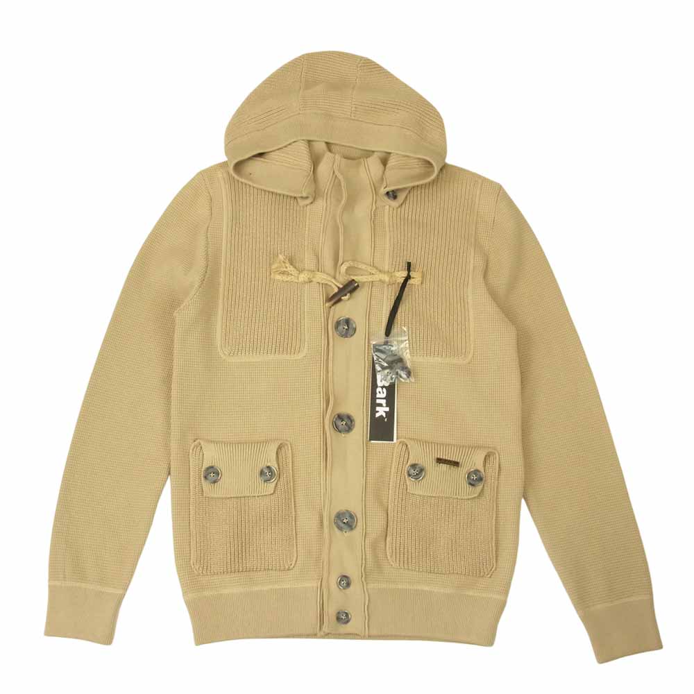 バーク 41B8092　 knit duffle ニット ダッフル コート ベージュ系 S【中古】