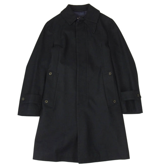 Mackintosh マッキントッシュ 国内正規品 dunkeld ダンケルド ウール ステンカラー コート ネイビー系 36【美品】【中古】