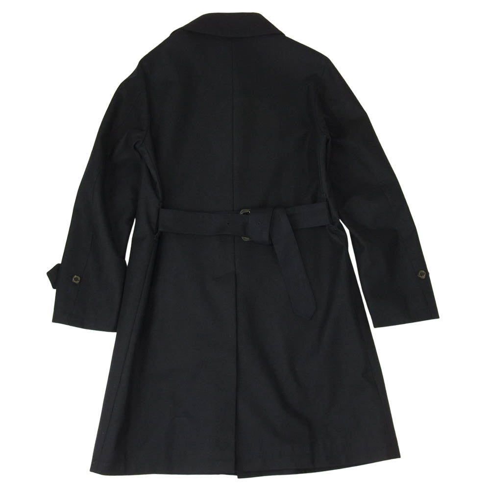 Mackintosh マッキントッシュ 国内正規品 dunkeld ダンケルド ウール ステンカラー コート ネイビー系 36【美品】【中古】
