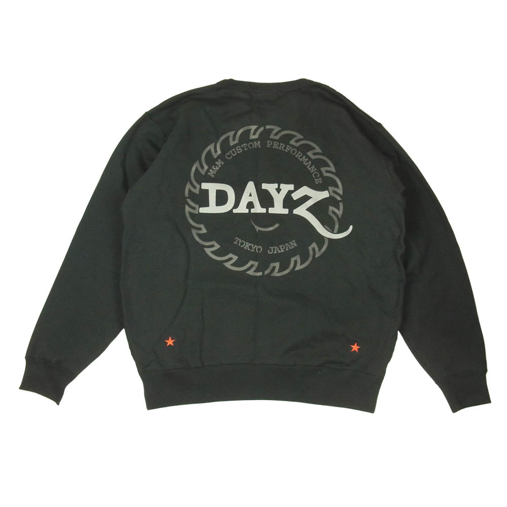 エムアンドエム 20MMDAYZ-03 × DAYZ TIPPED SAW SWEAT SHIRTS クルーネック スウェット グレー系 XL【新古品】【未使用】【中古】