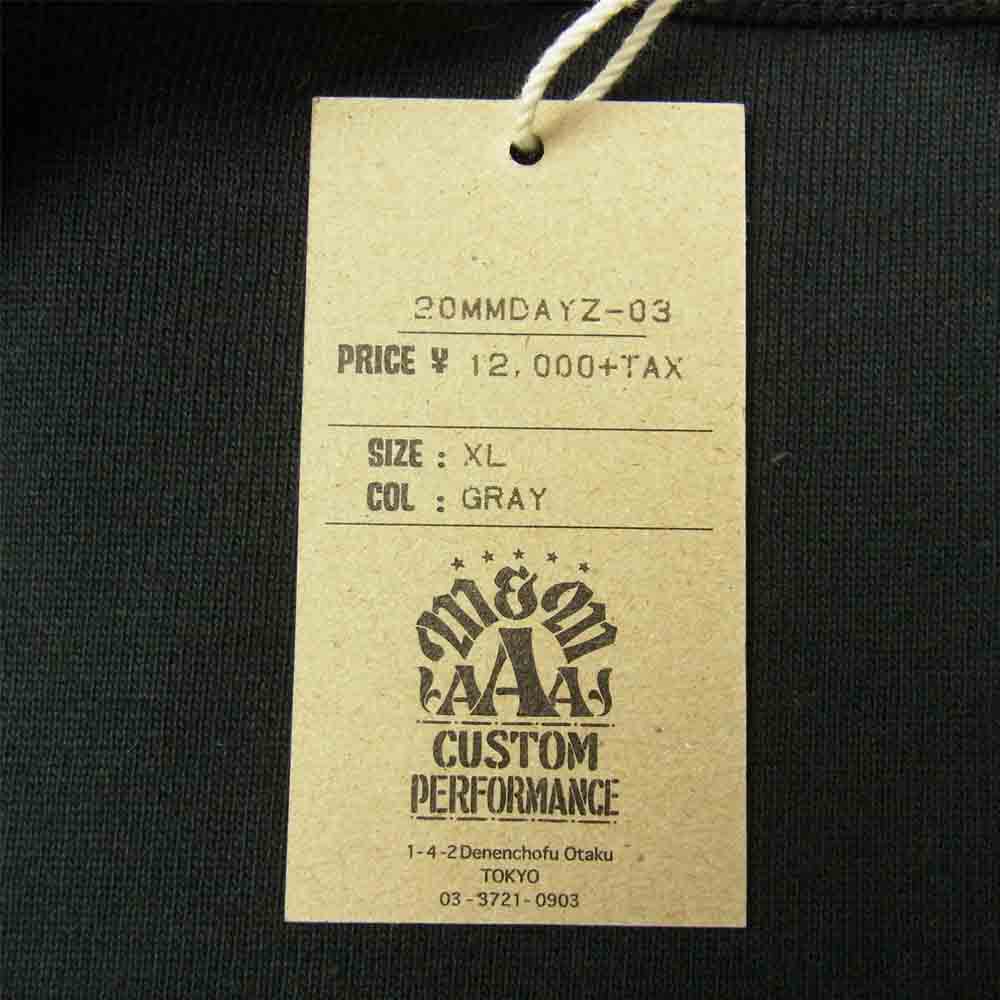 エムアンドエム 20MMDAYZ-03 × DAYZ TIPPED SAW SWEAT SHIRTS クルーネック スウェット グレー系 XL【新古品】【未使用】【中古】