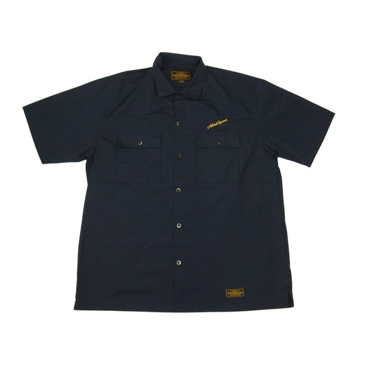 NEIGHBORHOOD ネイバーフッド 20SS 201TSNH-SHM12 CLASSIC WORK/EC-SHIRT.SS 半袖 ワーク シャツ ネイビー系 XL【中古】
