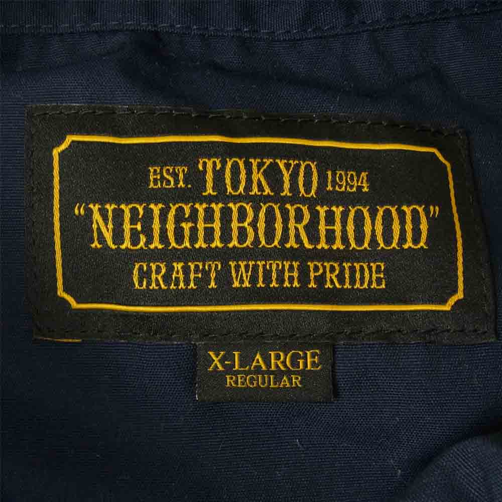 NEIGHBORHOOD ネイバーフッド 20SS 201TSNH-SHM12 CLASSIC WORK/EC-SHIRT.SS 半袖 ワーク シャツ ネイビー系 XL【中古】