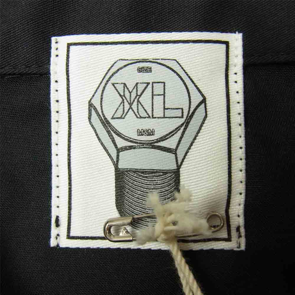 エムアンドエム 19-MSH-071 星刺繍入り ワーク シャツ ブラック系 XL【新古品】【未使用】【中古】