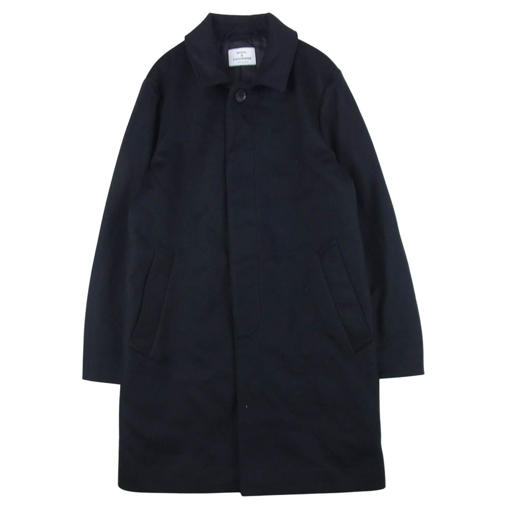 URBAN RESEARCH アーバンリサーチ UR87-17H001 カシミヤ混 ウール ステンカラー コート ブラック系 M【中古】